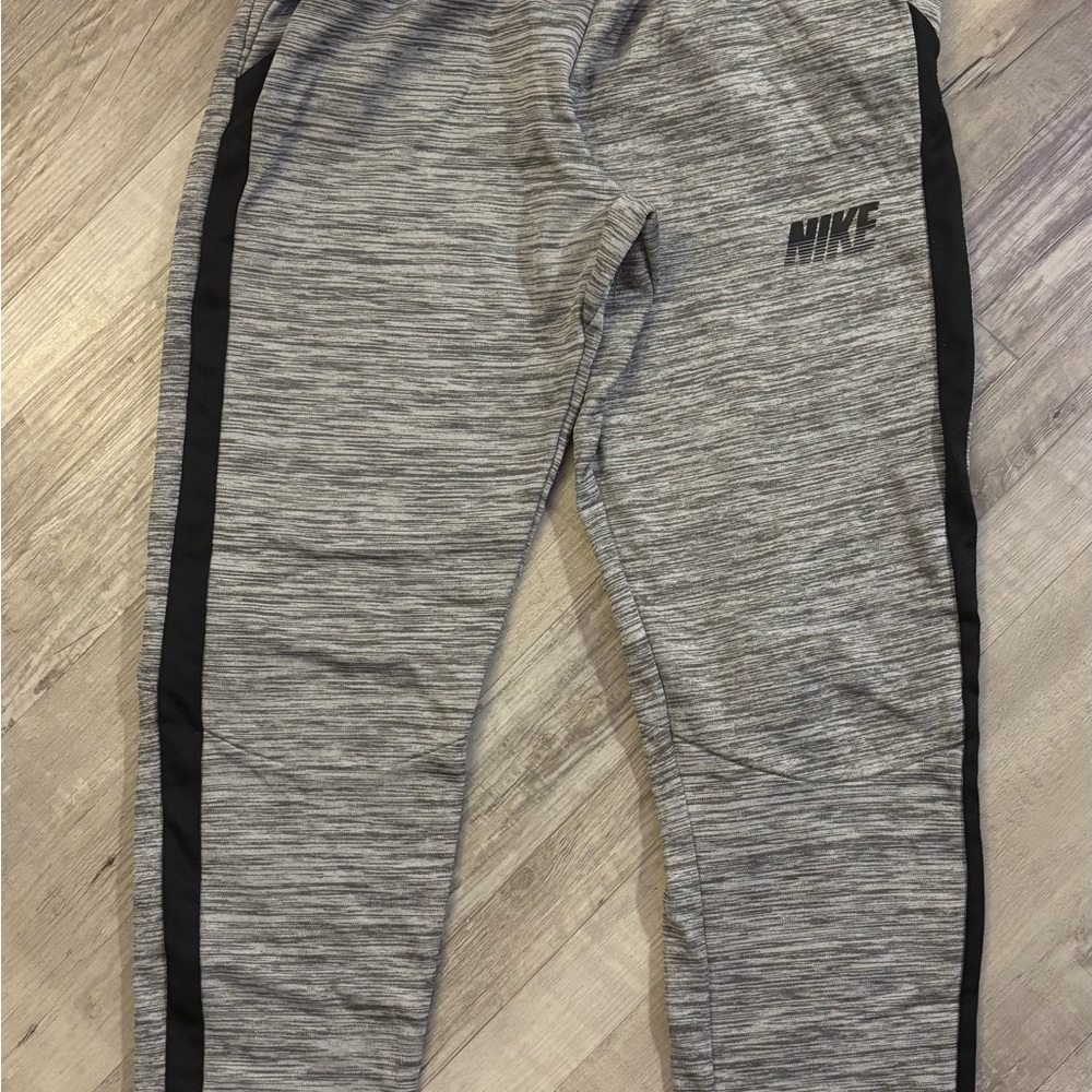 Nike Kids Gray and Black Joggers